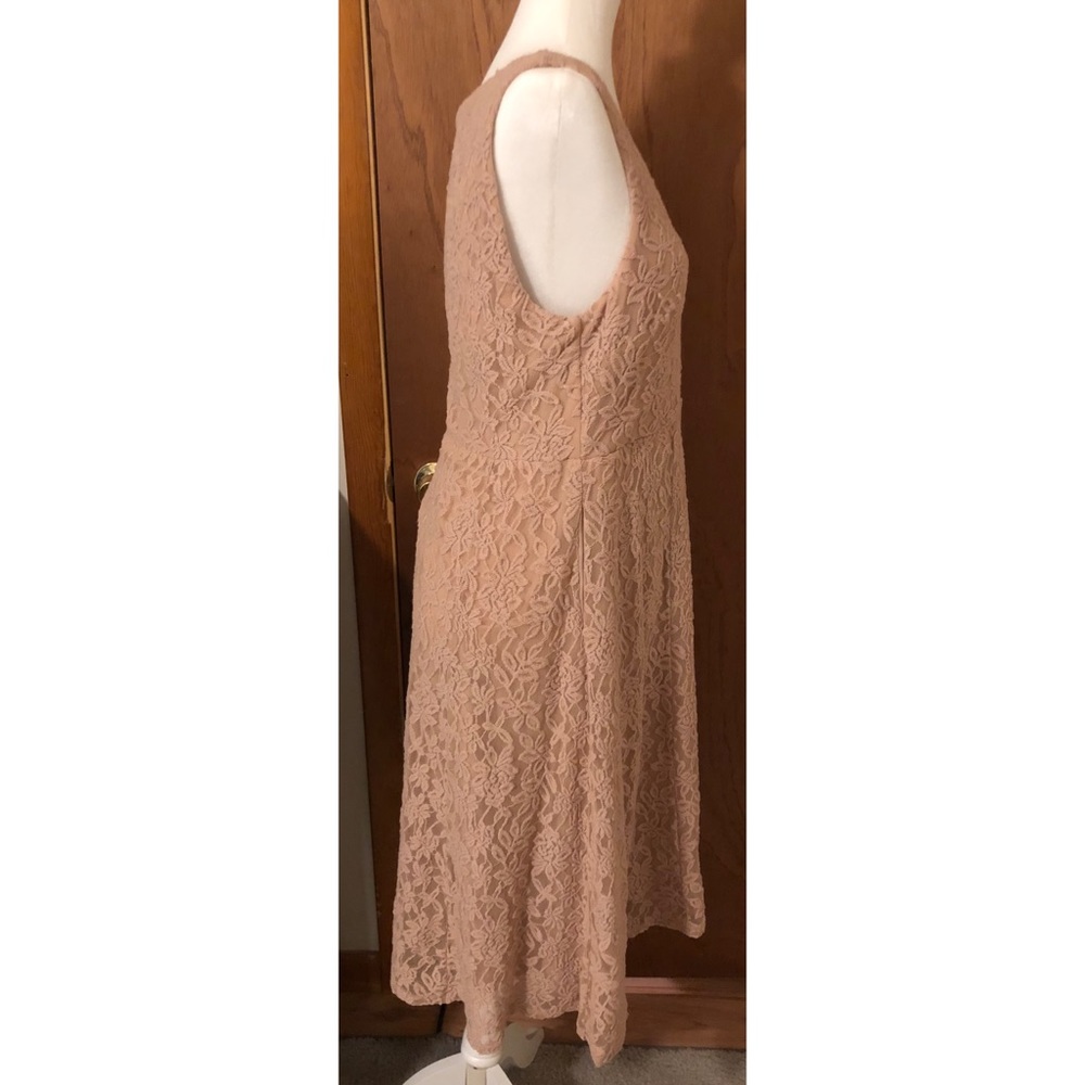 Torrid Pale Pink Lace Midi Dress - Picture 5 of 10